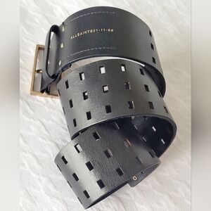 All Saints Leather Belt Size S/M.
